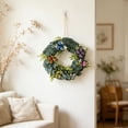 thumbnail image 4 of Veeogra Artificial Floral Front Door Wreath,16" Green Butterfly Wreath,Rustic Handmade Floral Decor,All Season Round Wreath,Indoor & Outdoor Decor,Wreaths For Front Door Outside,Housewarming Gift, 4 of 7