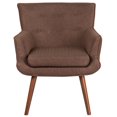 thumbnail image 4 of HERCULES Hayes Series Black Fabric Tufted Arm Chair, 4 of 4