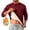 Burgundy, variant on Mens Thermal Underwear Tops Fleece Lined Crew Neck Long Sleeve Warm Base Layer Shirt Soft Fuzzy Thermal Top for Winter Cold Weather Dark Gray