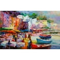 thumbnail image 2 of Haenraets, Willem 14x10 Gold Ornate Wood Framed with Double Matting Museum Art Print Titled - Holiday Harbour club, 2 of 4