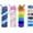 Colorful, variant on Collapsible Silicone Water Bottles 2 Pack - 500ml Portable Expandable Sport Bottle with Carabiner for Travel & Camping (Yellow Camouflage + Rose Red)