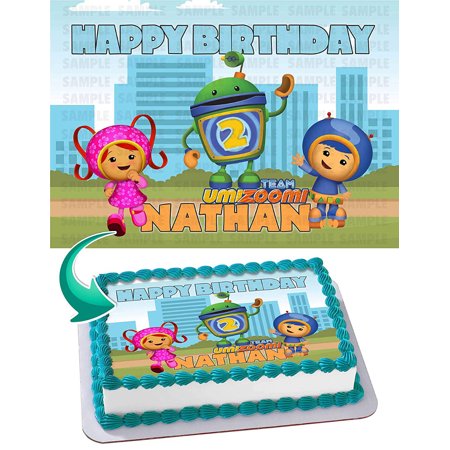 Team Umizoomi Edible Cake Image Topper Personalized Birthday Party 1/4 Sheet (8"x10.5")