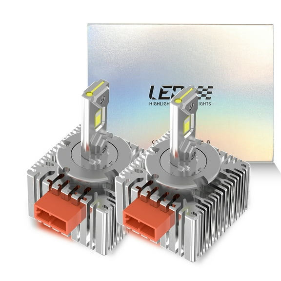 Quayub D5S LED Headlight Bulbs High-Low for Chevy Silverado 1500 2016-2018 Replace HID