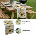 thumbnail image 5 of Sunflower Table Runner - 48 Inch Long, Kitchen Dining Table Runner Dresser Scarves, Botanical Flowers Floral Bee Butterfly Wooden Farmhouse Decor for Coffee Tables Wedding Party Banquet, 5 of 8