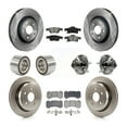 thumbnail image 1 of Transit Auto Front Rear Hub Bearing Assembly Disc Brake Rotor and Semi-Metallic Pads Shoe Kit (10Pc) for Car 2018-2020 Dodge Durango with Vented Rotors Left Right Driver Passenger Side KBB-128991, 1 of 2