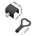 thumbnail image 3 of PEONAVET A Stopper Stainless Steel Window Lock Non Perforated Door and Window Lock Sliding Door Lock Child Protection Lock Device -theft Limiter, 3 of 3