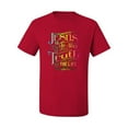 thumbnail image 2 of Jesus Is The Way John 14:6 Bible Verse Inspirational/Christian Men's Graphic T-Shirt, Red, Large, 2 of 3