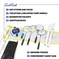 thumbnail image 2 of EastPoint Sports Juego de Voleibol y Bádminton 2 en 1, Juego de Red de Altura Ajustable con Todos los Accesorios, 2 of 5