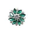 thumbnail image 4 of Czzoypi Rhinestone Glass Buttons, DIY Hand Decorated Floral Snap Buttons for Shirts, Detachable Crystal Button Covers for Blouses Dress Suits Tuxedos Fashion Accessories, 4 of 5