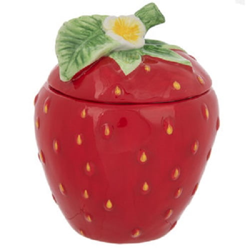 Strawberry Red Cookie Jar Kitchen Home Decoration Gift