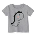 thumbnail image 1 of MEZZALL T-Shirts d'Été pour Enfants Col Rond Imprimé Dinosaure Dessin Animé Manches Courtes T-Shirts 4-5 Ans Mignon Bébé, 1 of 3