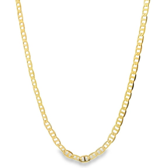 18K Gold Filled 4mm Mariner Chain (XX1)
