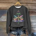 thumbnail image 1 of Simua Chandail en Molleton pour Femmes Décontracté Ample Col Rond Pull Manches Longues Mignon Graphique Tee Shirt, 1 of 4