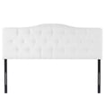 thumbnail image 6 of Naomi Home Cassandra Queen size headboard only, Height Adjustable Queen Size Headboard, Button Tufted Headboard with 12 Positions, Metal Legs, Wall/Bed Mount, Linen Fabric headboard Queen, White, 6 of 11