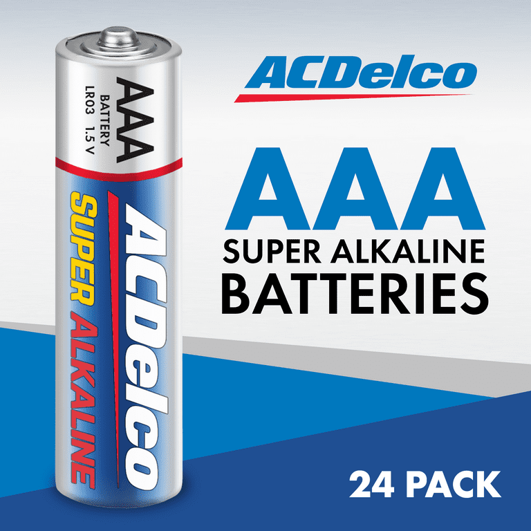 ACDelco Super Alkaline AAA Batteries, 1.5 Volts, 24-Count