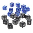 thumbnail image 1 of D6 Dados Numeral Dado de 6 Caras de Acrílico para Juego de 20 Unidades ( para Selección) Negro y azul Baoblaze Juegos de rol Dados, 1 of 8