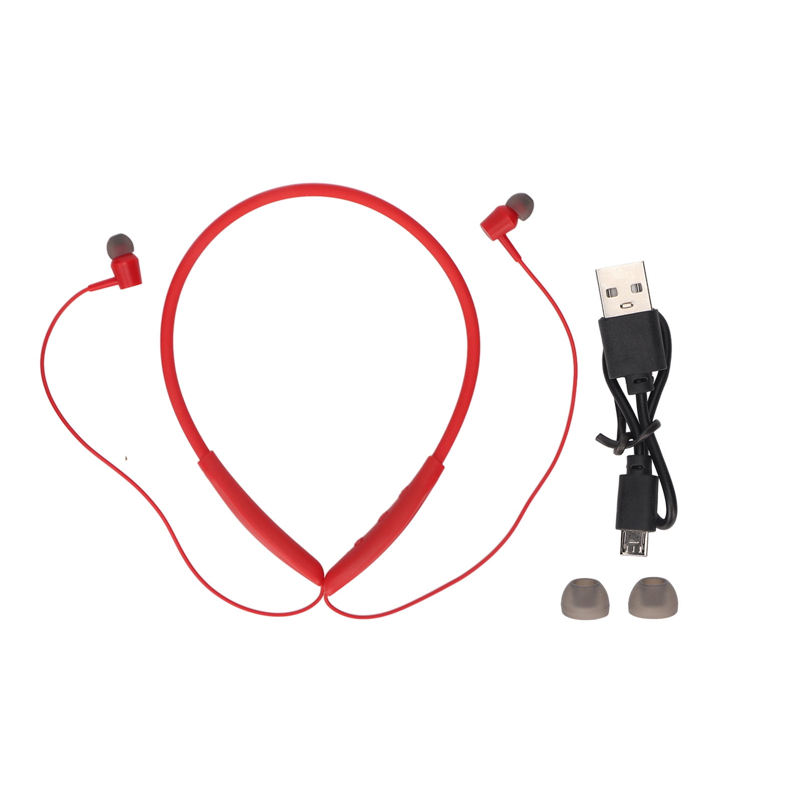 Running Neckband Earphone, Noise Reduction Professional Tuning High Resolution Speakers Wireless Neckband Headphones ABS  For Sports