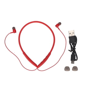 Running Neckband Earphone, Noise Reduction Professional Tuning High Resolution Speakers Wireless Neckband Headphones ABS  For Sports