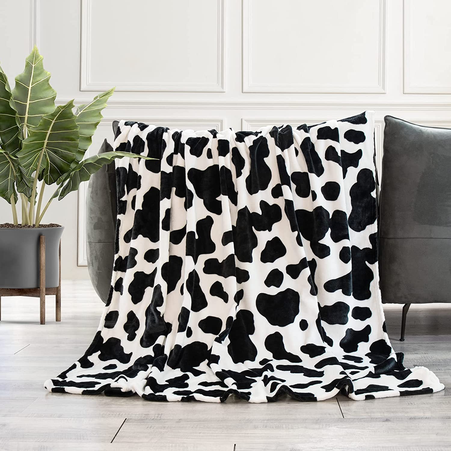 Bewolkt onaangenaam bedreiging Double Sided Cow Print Blanket Silky Soft Micro Fleece Cow Blanket Baby  Seat Couch Sofa Cow Print Blankets and Throws for Unisex Baby Boys Girls  Toddler Infant Newborn Cow Print 40x50 in -