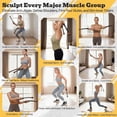 thumbnail image 4 of Ropeless Battle Ropes with Adjustable Weights, Easy-to-Carry Silent Fitness Tool for Total-Body Sculpting, Cardio & Fat Burn, Home Gym Strength Equipment for Core, Arms and Glutes - Black, 4 of 7