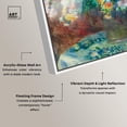 thumbnail image 4 of Renoir Chrysanthemum Framed High-Gloss Acrylic Glass Wall Art Famous Artist Prints by Art Remedy, White Frame, 45 x 36, 4 of 7