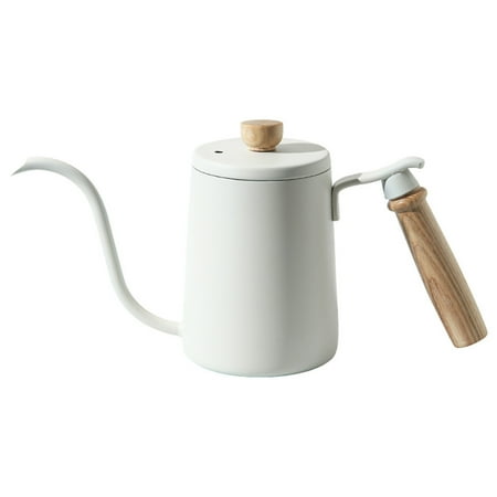 

FANCY Coffee Kettle Container Stainless Steel Cafe Teapot Tea Kettles Pour Over Coffee Kettle Water Pots for Home Bar Restaurant Use White