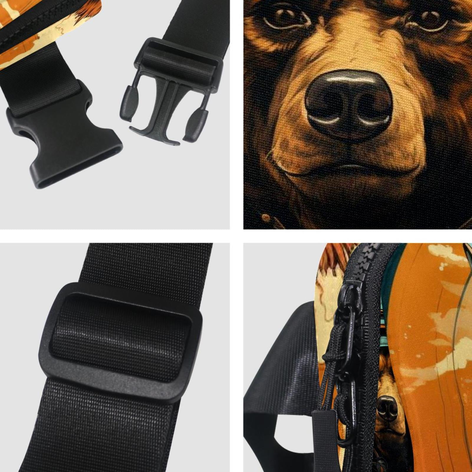 Bears Running Belt Fanny Packs Waist Packs with Extension Strap Unisex Lightweight Adjustable
