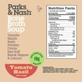 thumbnail image 4 of Tomato Basil Chicken Bone Broth Soup by Parks & Nash, 6 PACK, 19g Collagen Rich Protein, All Natural, No Added Sugar, Gluten Free, Dairy Free, GMO Free, No Preservatives, 4 of 7