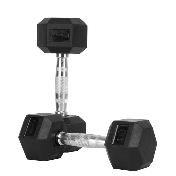 10 Libras Mancuernas De Bodega Aurrera Kit Mancuernas Hexagonales