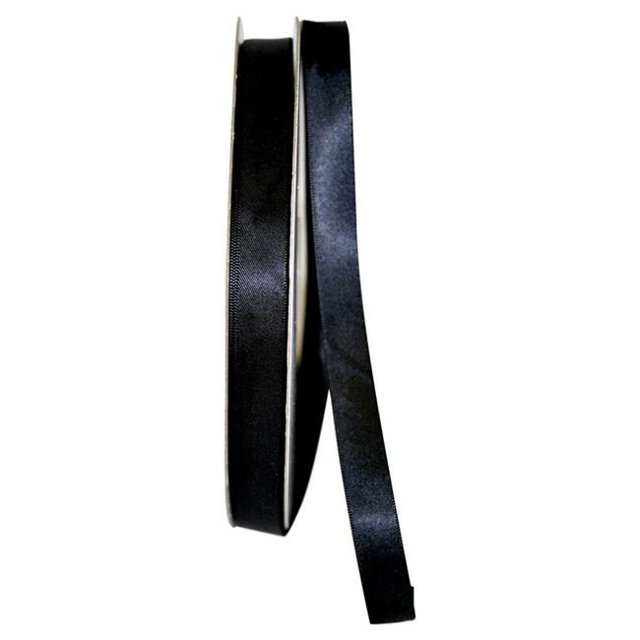 Reliant Ribbon 4950-031-03C Ruban Satin Double Face 0.625 Po. 100 Yards, Noir