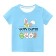thumbnail image 1 of Haut à Manches Courtes Imprimé Ufs de Pâques Nain Mode pour Enfants Garçons Filles Col Rond, 1 of 4