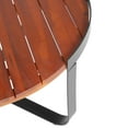 thumbnail image 5 of Christopher Knight Home Industrial 36" Outdoor Coffee Table, Wood Top with Metal Frame, Khaya, 5 of 6