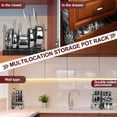 thumbnail image 7 of Mastertop Adjustable Pot Rack Organizer for Cabinet,8 Tiers Pots and Pans Organizer for Kitchen Organization & Storage, 7 of 7