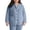 Light Blue, variant on Womens Fuzzy Fleece Jacket Pajama Tops Plus Size V-Neck Button Down Plush Sleepwear Long Sleeve Warm Winter Coats