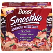 Nestle Boost Smoothie Nutritional Energy Drink, 6 ea