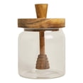 thumbnail image 2 of Glass Beehive Honey Pot Clear Reusable Honey Pot Jar Honey Storage Container for, 2 of 8