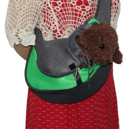 Pet Outing Shoulder Bag Dog Sling Carrier Breathable Mesh Hands-Free Crossbody Bag Dog Slings for Small Dogs Cat Rabbit Outdoor Travel