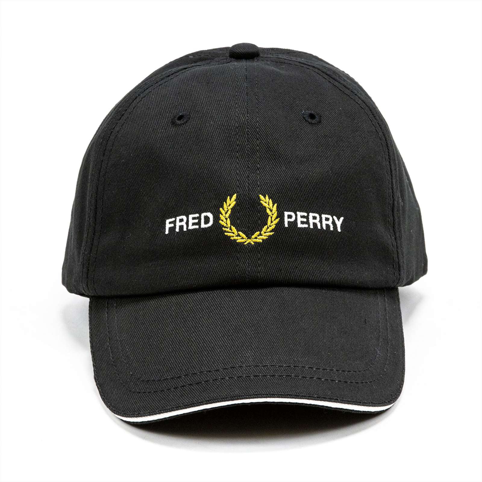 pijnlijk nachtmerrie Frustratie Fred Perry Men's Graphic Cap, Black \ White,OS - US - Walmart.com