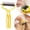 Yellow, variant on Pet Pro Grooming Tool, 2-in-1 Double Sided Dog & Cat Deshedding Brush, Stainless Steel Undercoat Rake and Dematting Comb for Long Hair, Thick Fur, Matted Coats, Easy-Grip Pet Grooming Supplies