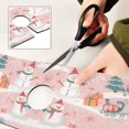 thumbnail image 6 of Yayeee Faucet Mat for Kitchen Sink 14.7" Diatomite Long Splash Guard Pad, Pink Christmas Snowman, 2 Pack, 6 of 7
