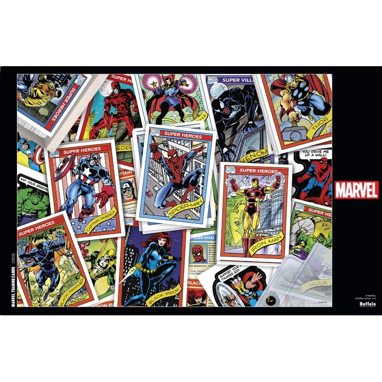 Buffalo Games 1000-Piece Marvel Trading Cards Interlocking Jigsaw