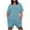 Light Blue, variant on Busydd Plus Size Jumpsuit XL-5XL Short Sleeve V Neck One Piece Jumpsuits for Women Summer Solid Color Casual Short Jumpsuit with Pockets