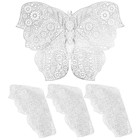 

HOMEMAXS 4Pcs Coasters for Drinks Butterflies Place Mats Dining Table Mats Cup Insulation Pad