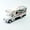 White, variant on Alloy Luxury 1:32 Recreational Vehicle for Touring Bus Children's Toy Car Model Ornaments Sound and Light Warrior Can Open the Door