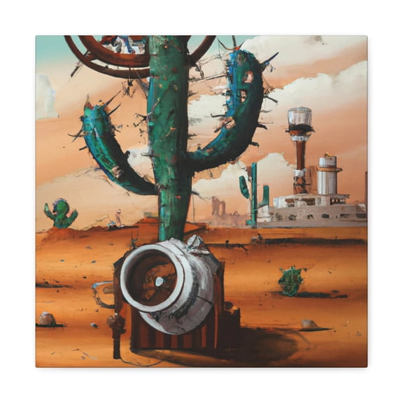 Desert Steampunk Splendor - Canvas