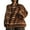 Coffee, variant on LMLYSoH Women Loose Striped Sweater, Adults Casual Long Sleeve Round Neck Pullover with Pocket