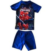 L C Boutique Boys 2 Piece Rash Guard Set Spiderman SPF Sun Protection Sizes 4-11