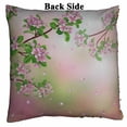 thumbnail image 2 of PKQWTM Spring Blossoming Apple Tree Branches Flying Petals Reversible Mermaid Cushion Cover Home Decor Sequin Pillow Case Size 20x20 inches, 2 of 2
