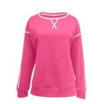 thumbnail image 6 of Wancir Women's Oversized Lightweight Sweatshirt with Side Slit Zipper Soft Crew Neck Pullover Long Sleeve Tops 2024 Fashion, 6 of 7