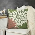thumbnail image 3 of SHANXI White and Green Throw Pillow Covers for Outdoor Sofa and Patio Furniture Decor 24x24in, 3 of 6